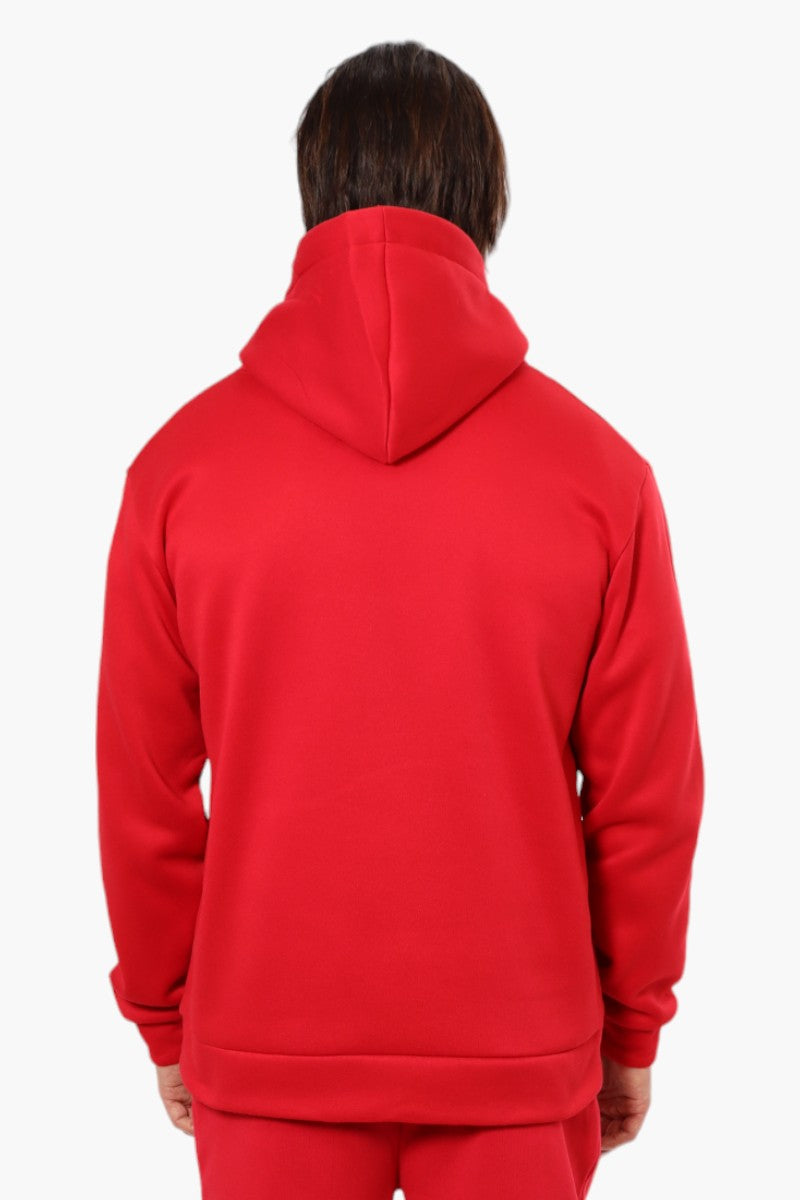 Canada Weather Gear Solid Centre Logo Hoodie - Red - Mens Hoodies & Sweatshirts - International Clothiers