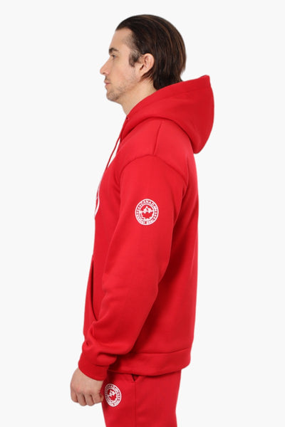 Canada Weather Gear Solid Centre Logo Hoodie - Red - Mens Hoodies & Sweatshirts - International Clothiers