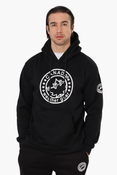 Canada Weather Gear Solid Centre Logo Hoodie - Black - Mens Hoodies & Sweatshirts - International Clothiers