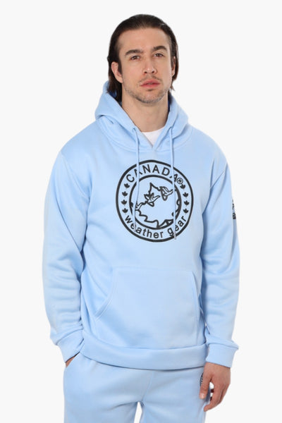 Canada Weather Gear Solid Centre Logo Hoodie - Blue - Mens Hoodies & Sweatshirts - International Clothiers